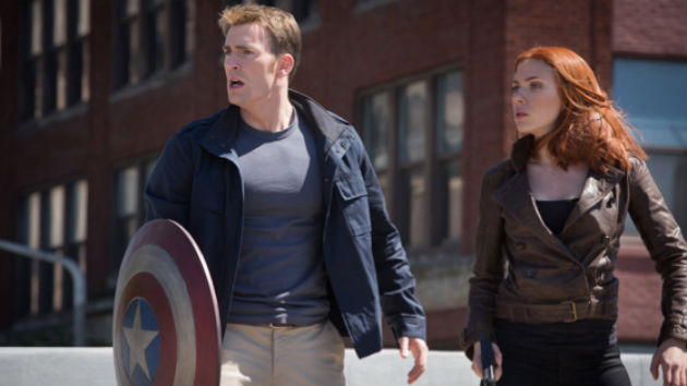 Chris Evans and Scarlett Johansson as Captain America and Black Widow. Image from Marvel Studios.